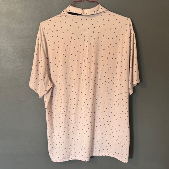 Nike Light Pink Men’s Polo Shirt with Dot Print - Picture 4 of 4